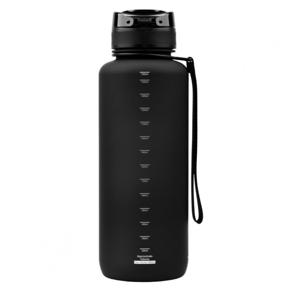 Пляшка для води UZSPACE 3056(Black) 1500 мл, чорна