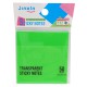 Стікери прозорі для нотаток Р71-1, 50 аркушів, 76 х 76 мм Зелений
