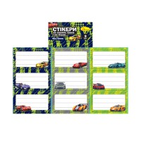 Набір стікерів для зошитів і книг НС-15-5, 9 штук 70х40 мм