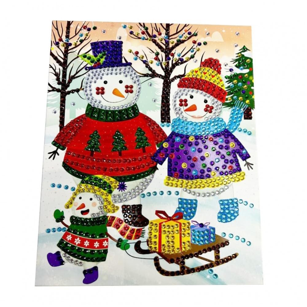 Набір для творчості діамантова мозаїка "Сніговики" НТ-34-02