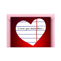 Листівка з конвертом Серце СS-GS-001