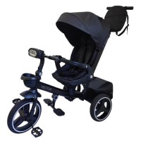 Дитячий триколісний велосипед VECTOR ME 1162-1 Black, з батьківською ручкою