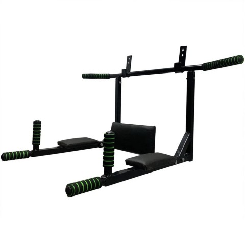 Турнік-бруси настінний "Iron" NE-TR-3B 3 в 1 з м'якими ручками чорний