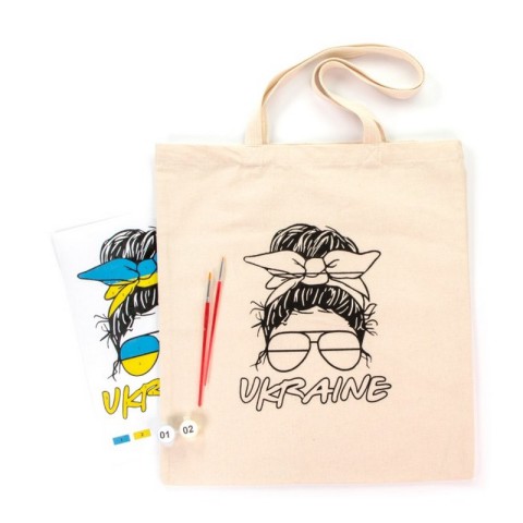 Набір для творчості екосумка-розмальовка "Ukraine" N0003602, 38х42 см
