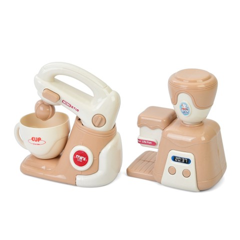 Дитяча побутова техніка "Міксер-Кавоварка" E05 механічний обертовий віночок