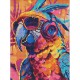Алмазна мозаїка "Стильний папуга" ©art_selena_ua AMO8112, 30х40 см