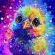 Алмазна мозаїка "Кольорове пташеня" BH033 неповна викладка 25х25 см