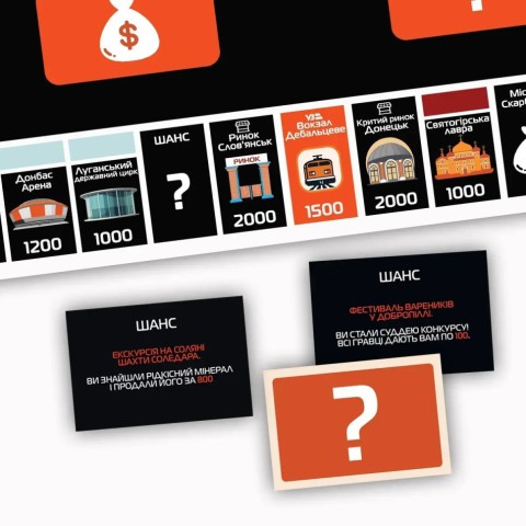 Настільна гра Монополія Донбасу PLR-0046 від 2 до 5 гравців