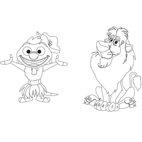 Розмальовка "Гра з кольором. Король Лев" 1426001 Disney Маля, 12 сторінок