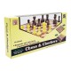 Набір настільних ігор "Шахи та шашки" 2 в 1 QX2680, 25х15х4 см, 48 фігур