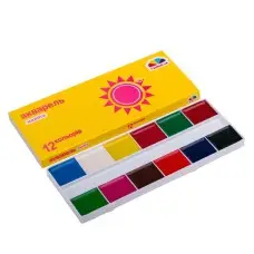 Акварель сухая "Палитра Малыши" 100102, 12 цветов