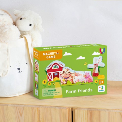 Дитяча магнітна гра "Друзі з ферми" DoDo Toys 200255, 8 елементів
