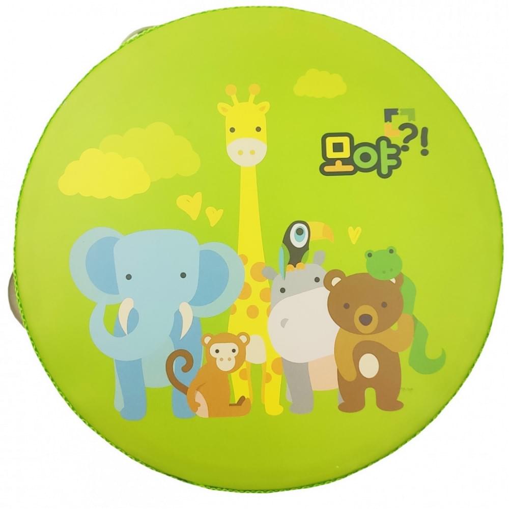 Дерев'яна іграшка Бубен MD 0367 15 см Дикі Тварини