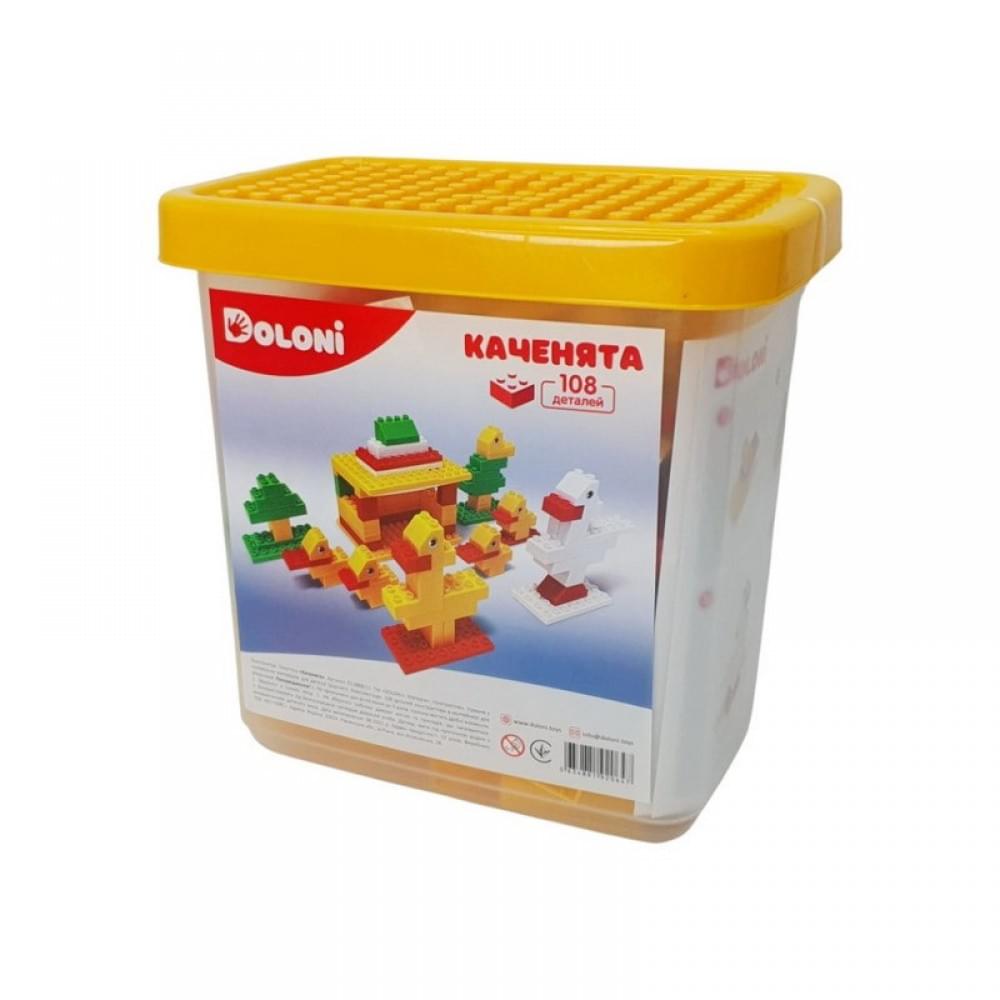 Конструктор "Каченята" 013888/11 в пластиковому боксі, 108 деталей