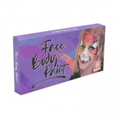 Дитячий набір аквагриму Cel-2504 палетка, неон, 8 кольорів