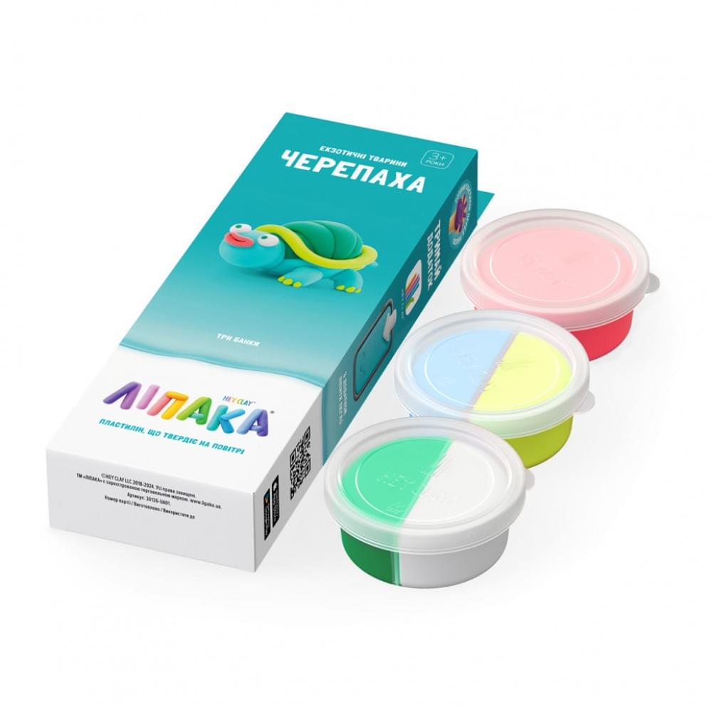 Набір пластиліну, що самостійно твердіє Черепаха ЛІПАКА 30126-UA01