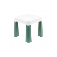 Дитячий табурет 0884TXK, біло-зелений, до 75 кг 32 х 32 х 28 см