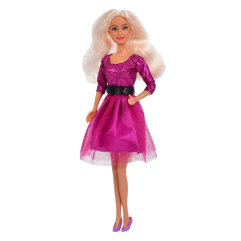 Дитяча лялька "Вечірня красуня" DEFA 8226(Violet) гребінець