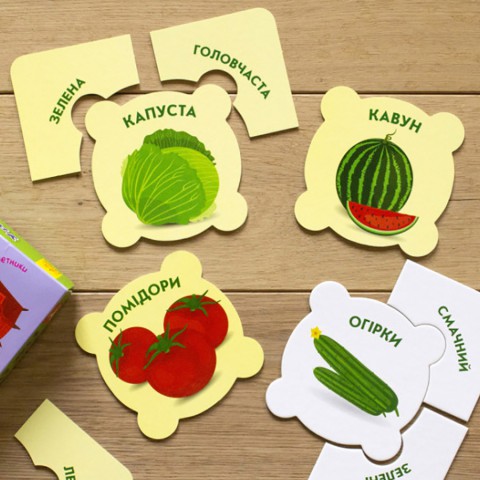 Розвиваюча гра-пазли "Який? Яка? Яка? На городі 992002, 20 елементів