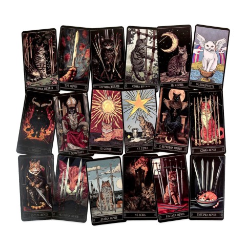 Гадальні карти Таро 30882 колода 78 карт, карта з посиланням на інструкцію