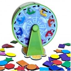 Дерев'яний сортер "Барабан" Ubumblebees (ПСФ135) PSF135 геометричні фігури