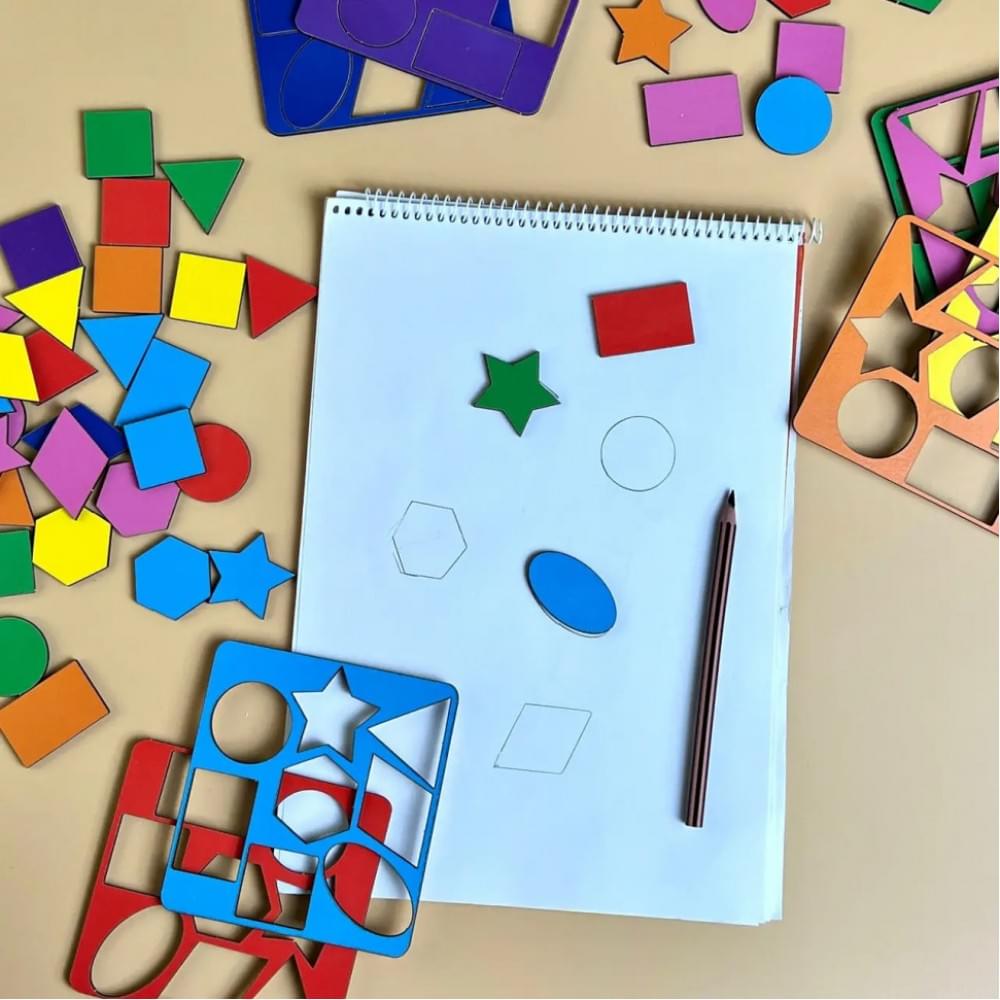 Дерев'яний сортер "Барабан" Ubumblebees (ПСФ135) PSF135 геометричні фігури