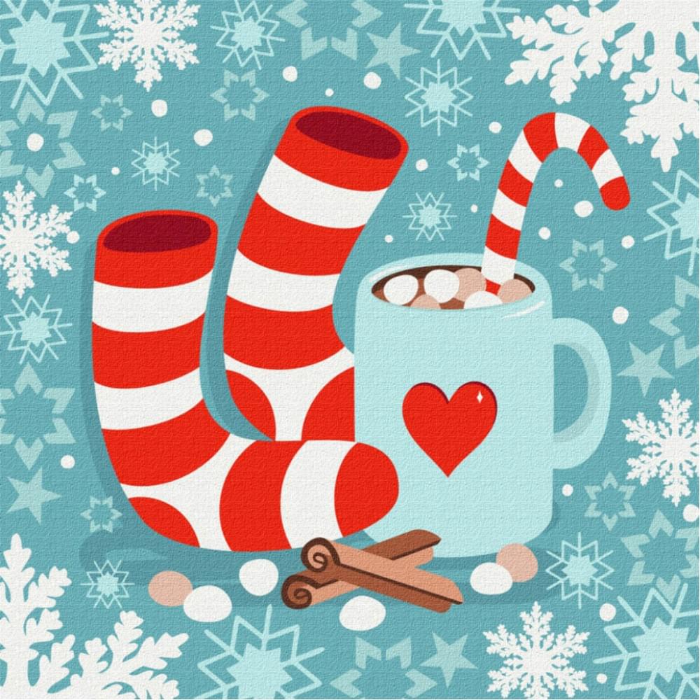 Картина за номерами "Нумо зимувати" Brushme SBS0005, 40х40 см