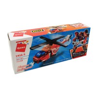Дитячий Конструктор Qman 1416-1-6 транспорт, 88 дет Pioneer Helicopter