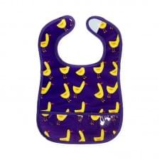 Дитячий слинявчик клейончатий MGZ-0601(Violet) на липучці