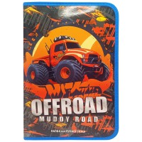 Папка для ручної праці на блискавці А4 "Offroad muddy road" АП-1002-8