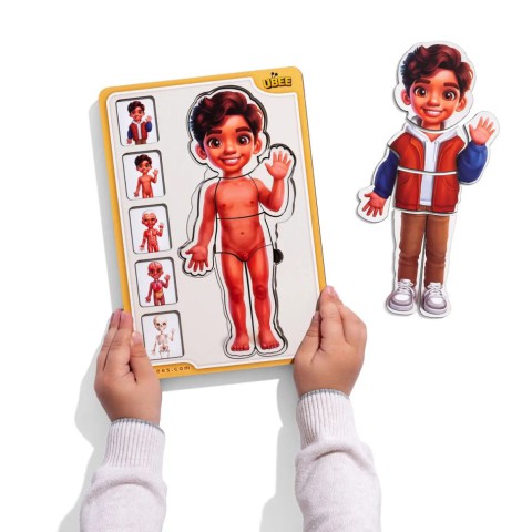 Дерев'яний пазл-вкладиш "Анатомія людини - хлопчик-2" (ПСД261) PSD261 будова тіла