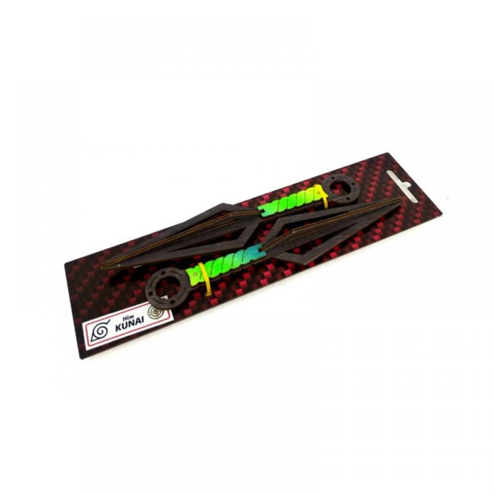 Набір ножів сувенірних дерев'яних "KUNAI" BLACK Сувенір-Декор KUN-B