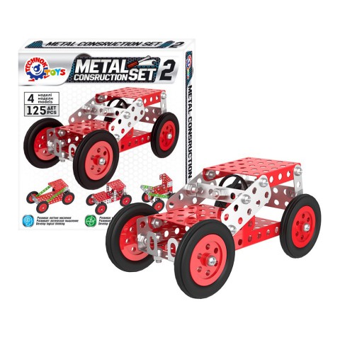 Дитячий "Конструктор металевий"ТехноК 6405TXK, 125 деталей