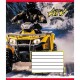 Зошит учнівський "Квадроцикли" 012-510232C-4 в косу лінію, 12 аркушів