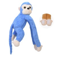М'яка іграшка Мавпа YG0283 з липучками на двох лапках Блакитний