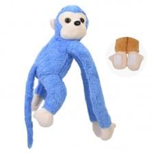 М'яка іграшка Мавпа YG0283 з липучками на двох лапках Блакитний