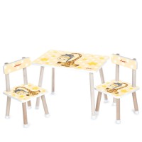 Дитячий столик M 501-17 стільниця 60 х 40 см, 2 стільчики