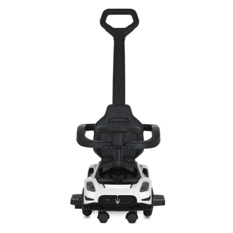 Дитяча каталка-толокар 2 в 1 M 5106-1 білий, з батьківською ручкою