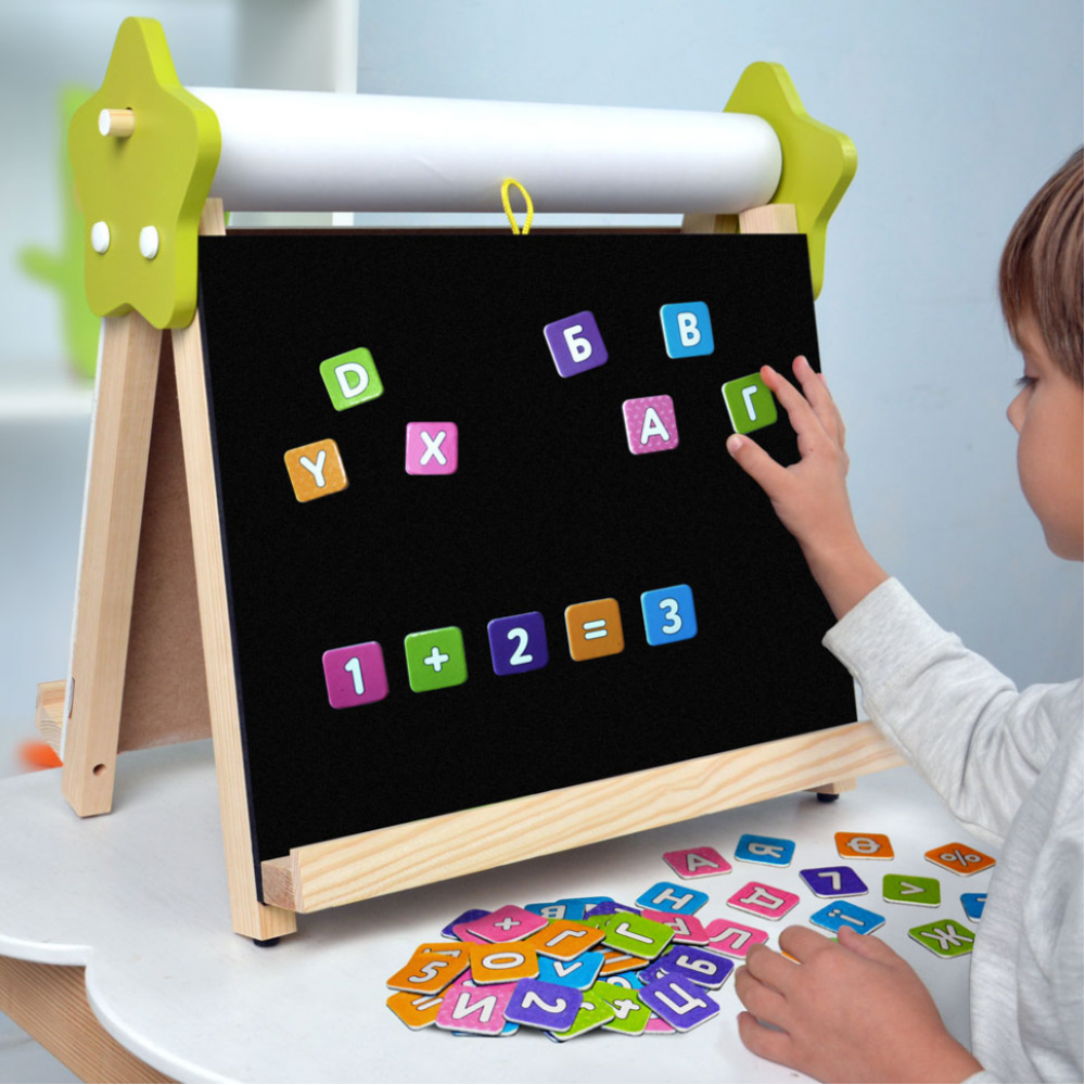 Мольберт дитячий настільний Двосторонній "5 в 1" Lumik LMA5N