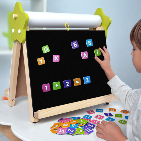 Мольберт дитячий настільний Двосторонній "5 в 1" Lumik LMA5N