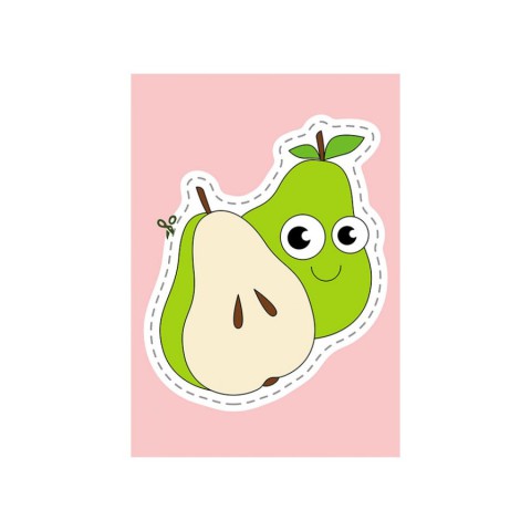 Вирізалки для найменших. Овочі та фрукти КЕНГУРУ 1376003 від 3 років