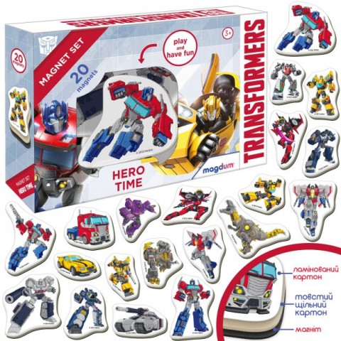 Набір магнітів "Трансформери. Час героїв" Magdum МЕ 5031-41