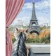 Картина за номерами "Париж з вікна" BS51700, 40х50 см