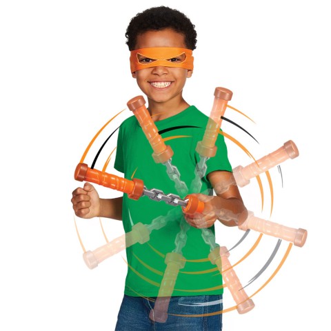 Ігровий набір "Нунчаки Мікеланджело Обертальний удар" 84268 "Черепашки-Ніндзя MOVIE III" W3