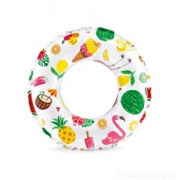 Дитячий надувний круг 59241, 3 види Тропіки