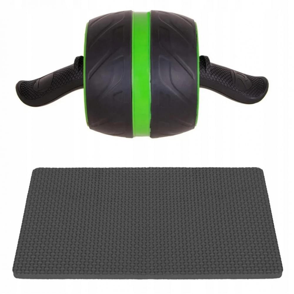 Ролик-колесо для преса AB Wheel Springos FA5010 зелений, з поворотним механізмом