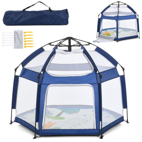 Дитячий манеж MR 1512 Sapphire Blue 146×127×110 см