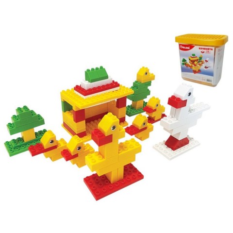 Конструктор "Каченята" 013888/11 в пластиковому боксі, 108 деталей