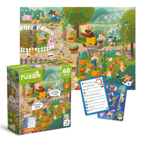 Дитячий віммельпазл "Літо у селі" DoDo Toys 300659, 60 елементів