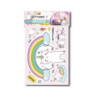 Набір декоративних наліпок А3 "Kittycorns" НДН-02-4